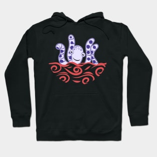 Friendly Purple Octopus Hoodie